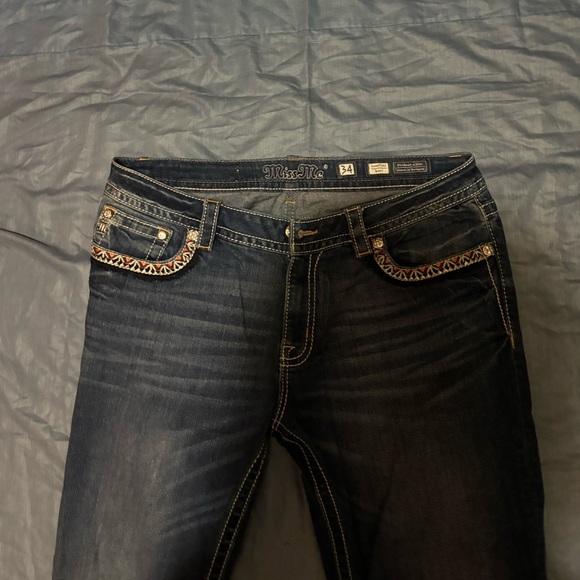 Miss me jeans size 34 inseam 34 great look feel and design - Picture 4 of 4